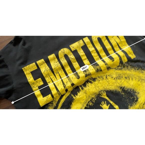 Mixed Emotion Cropped "Trapped" Tee Men's Streetwear High-Quality Boxy Fit Black - Picture 8 of 8